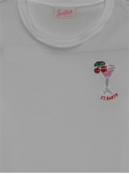 T-shirt donna MC2 Saint Barth Emilie bianca con stampa MC2 SAINT BARTH | EMILIE08534L